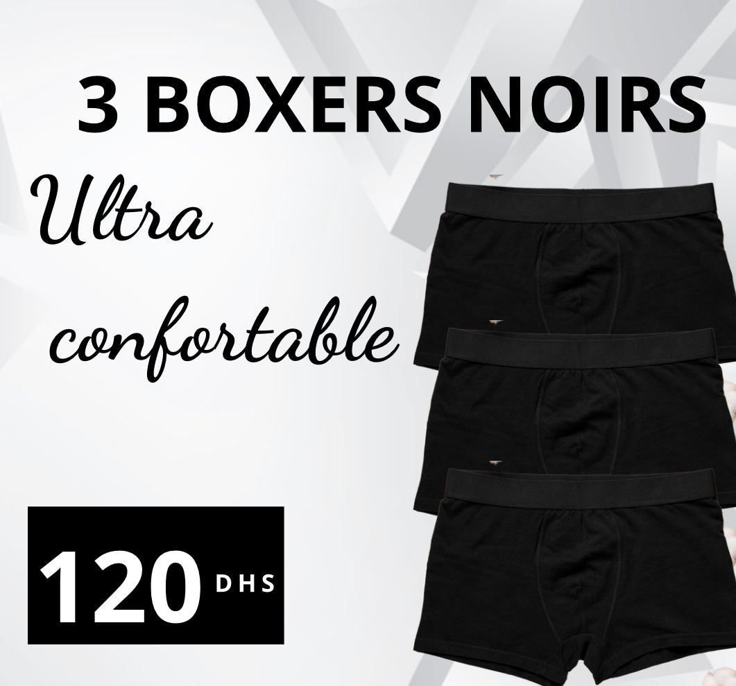 Lot de 3 Boxers sportif en promotion