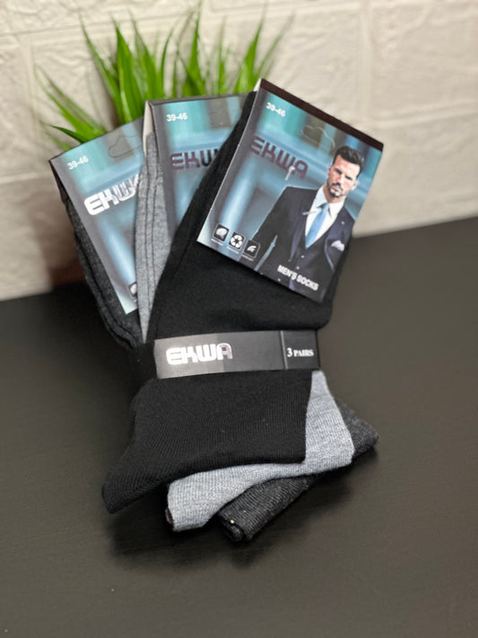 Lot de 3 chaussettes pour homme fabriqué au Maroc