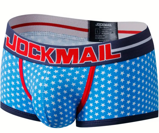 JOCKMAIL  Maroc Boxer en coton pour homme Motif étoile