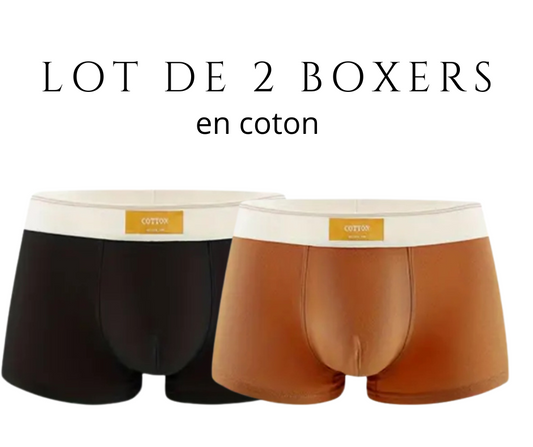 Lot de 2 boxers en coton maroc