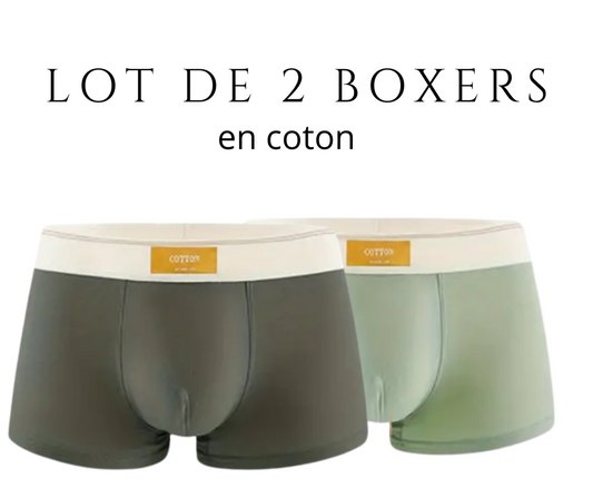 Lot de 2 boxers en coton maroc