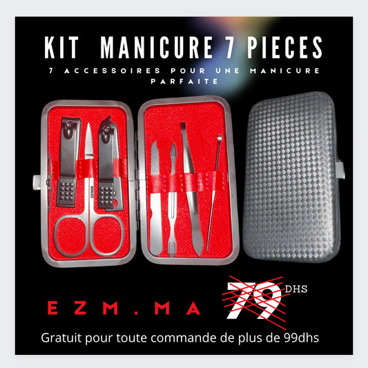 Kit manicure 7 pièces - Ezm cosmetiques casablanca