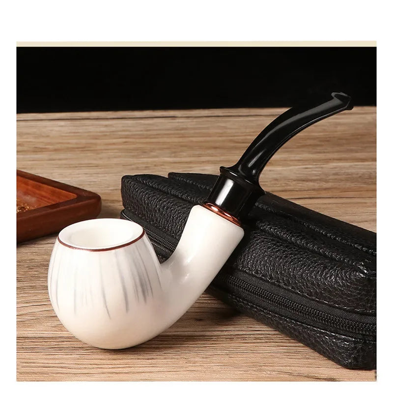 Pipe à Tabac en resine blanche Maroc